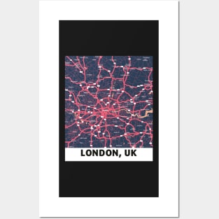 London map Posters and Art